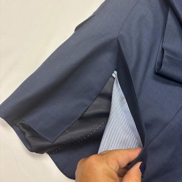 Tommy Hilfiger‎ Blazer | Mens Size 38S | Blue | 100% Wool | SMALL FLAW-See pics - Picture 14 of 14